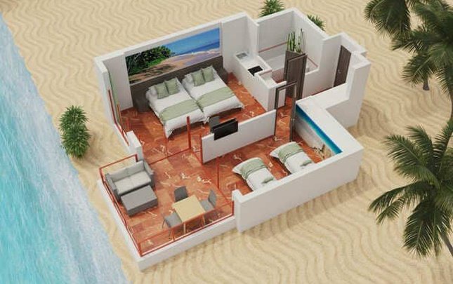 Caribbean gold apartment (primeras plantas) premium Apartotel Magic Tropical Splash Finestrat