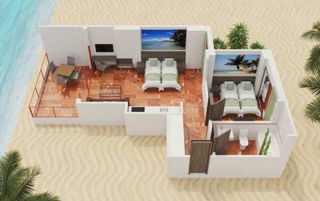 Caribbean silver apartment (primeras plantas) premium Apartotel Magic Tropical Splash Finestrat