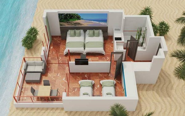 Caribbean gold apartment Apartotel Magic Tropical Splash Finestrat